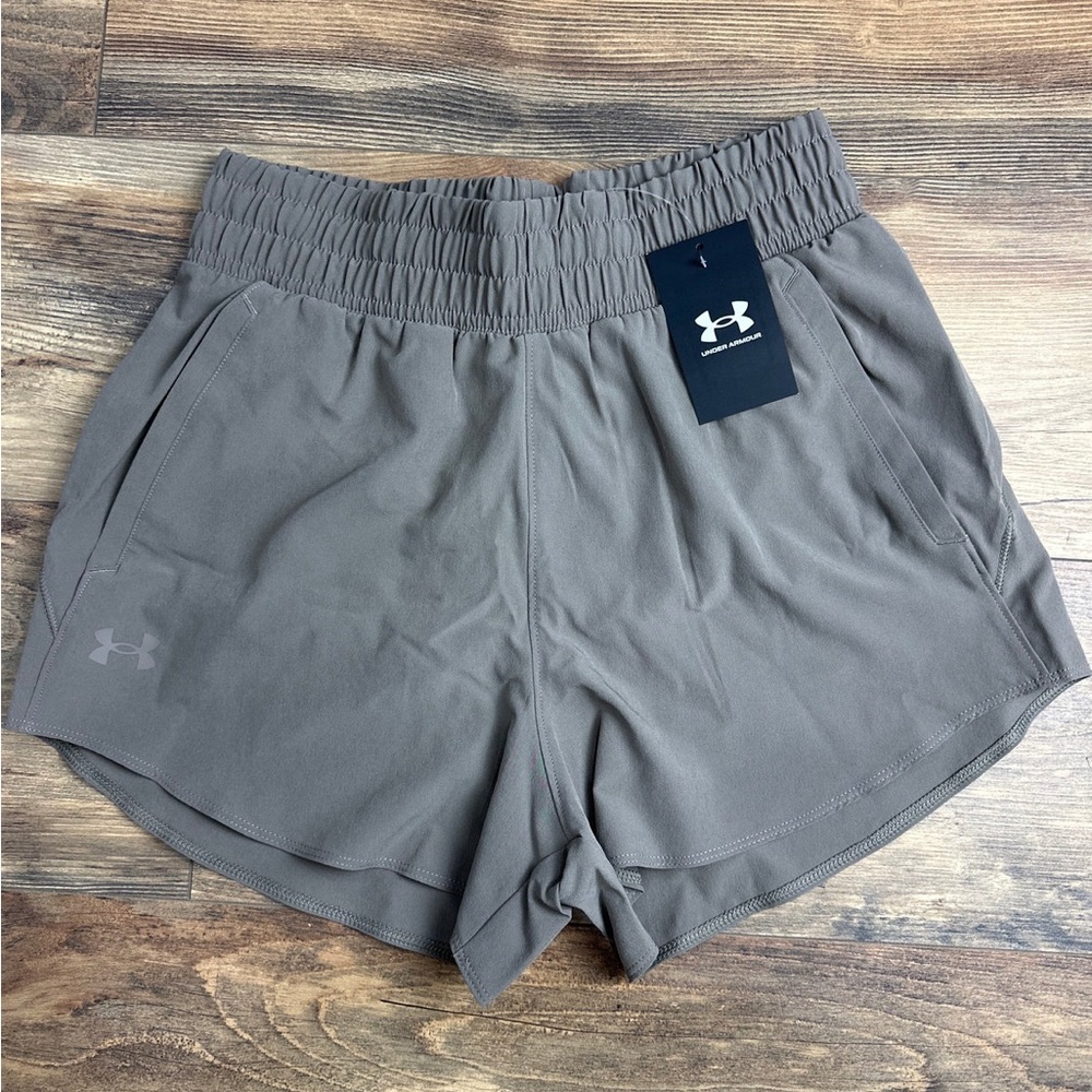 UA Women High Rise Short - Military Green